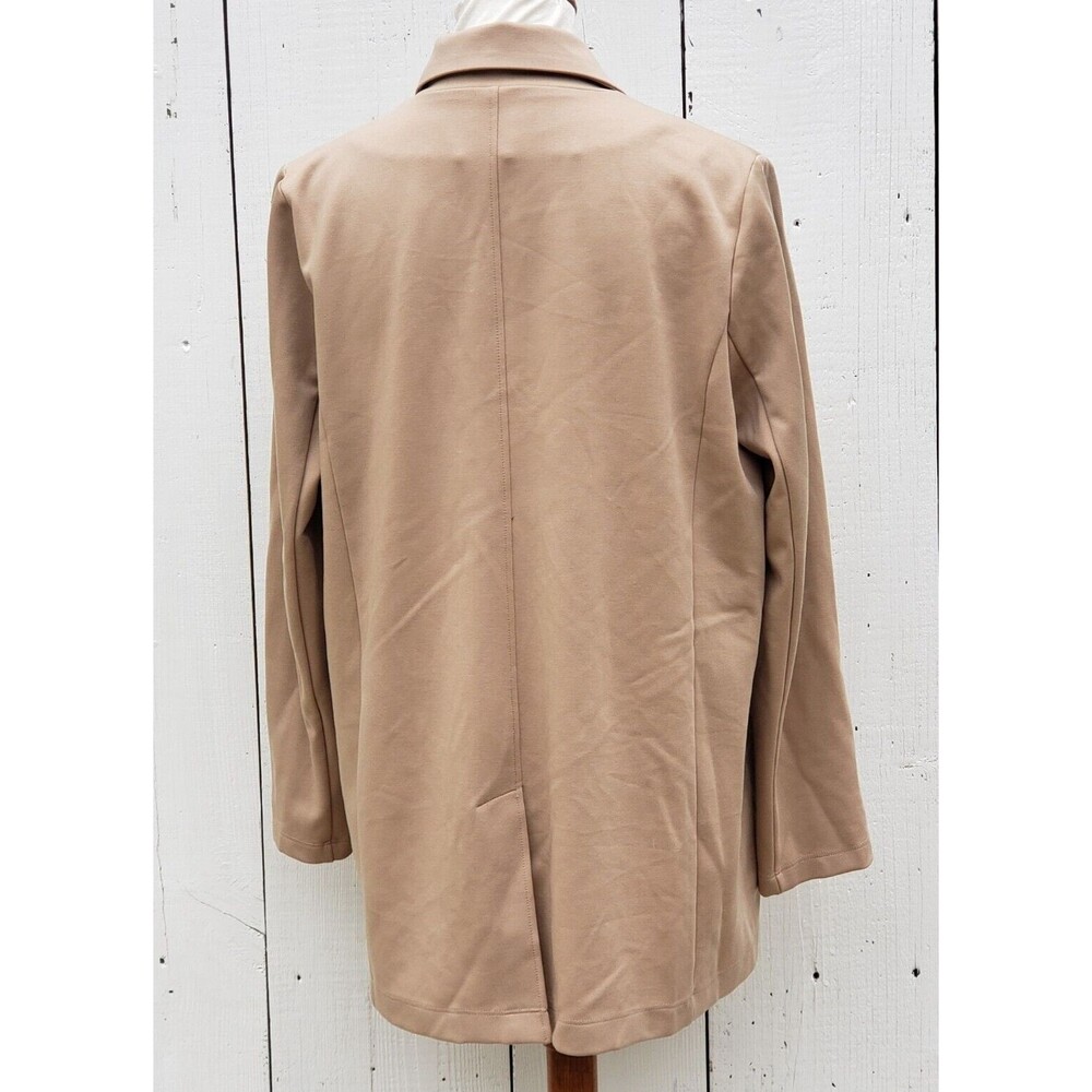 $298 Eileen Fisher Women Beige Bramble Notch Collar Ponte Jacket Blazer Sz PS - Picture 5 of 13